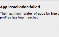 (Swift3)XcodeでApp installation failedと出てしまった時